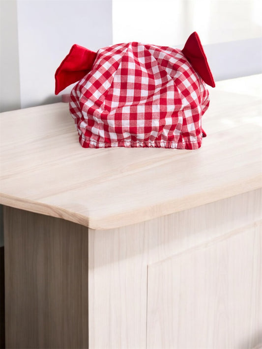 Baby Girl Red Checkered Cap Hat (6m-3y)