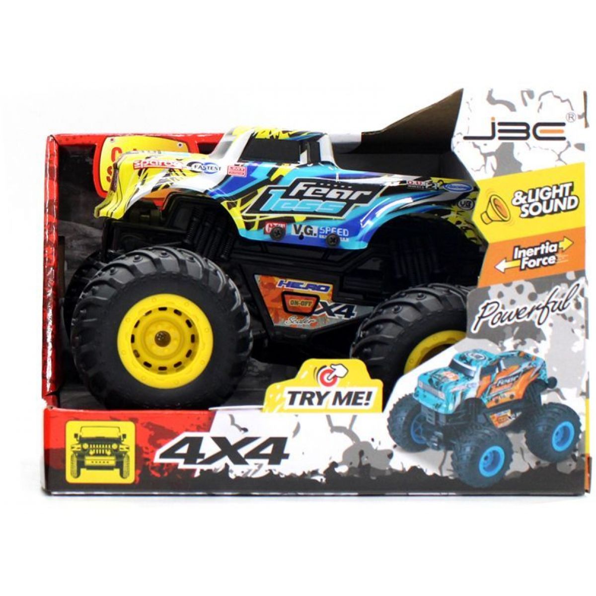 1:16 Scale 4x4 Monster Car Light & Sound (JU688-7) 3+Years