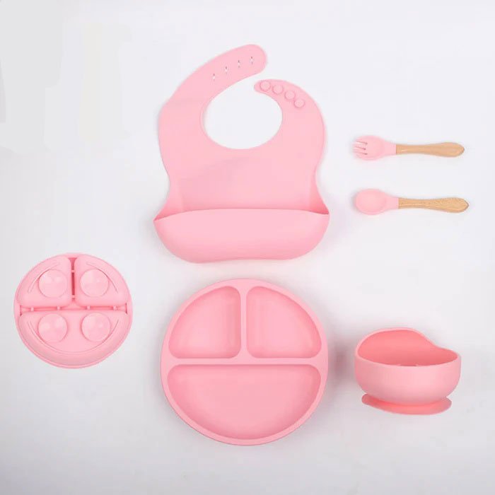 5-Piece Silicone Baby Feeding Set