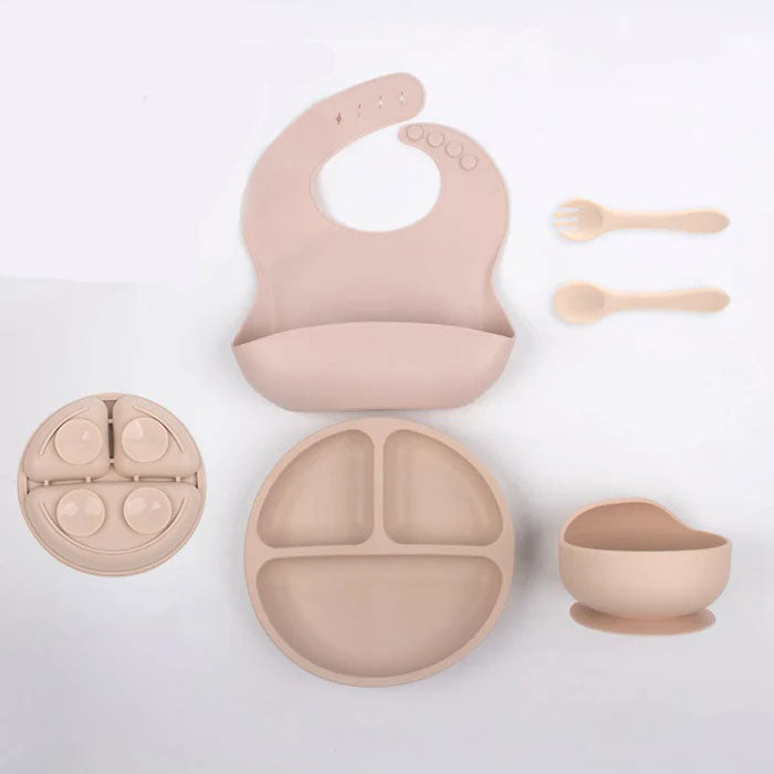 5-Piece Silicone Baby Feeding Set