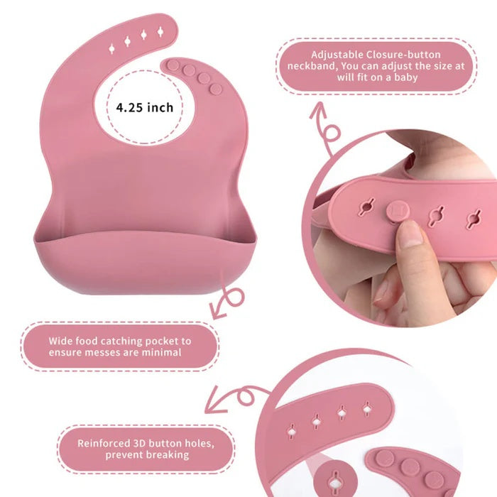 5-Piece Silicone Baby Feeding Set