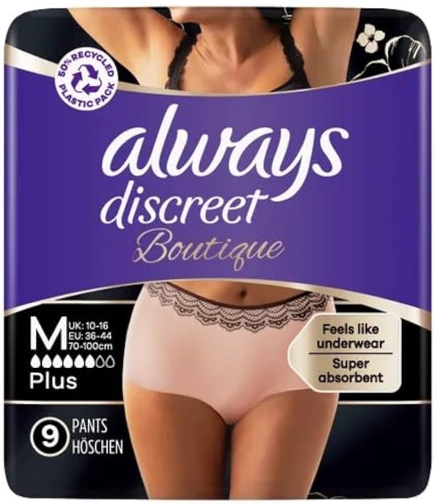 Always Discreet Underwear Plus Pants Medium 9pk