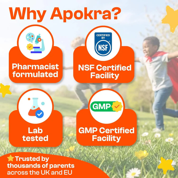 Apokra Kids Vegan Vitamin C Drops 30ml