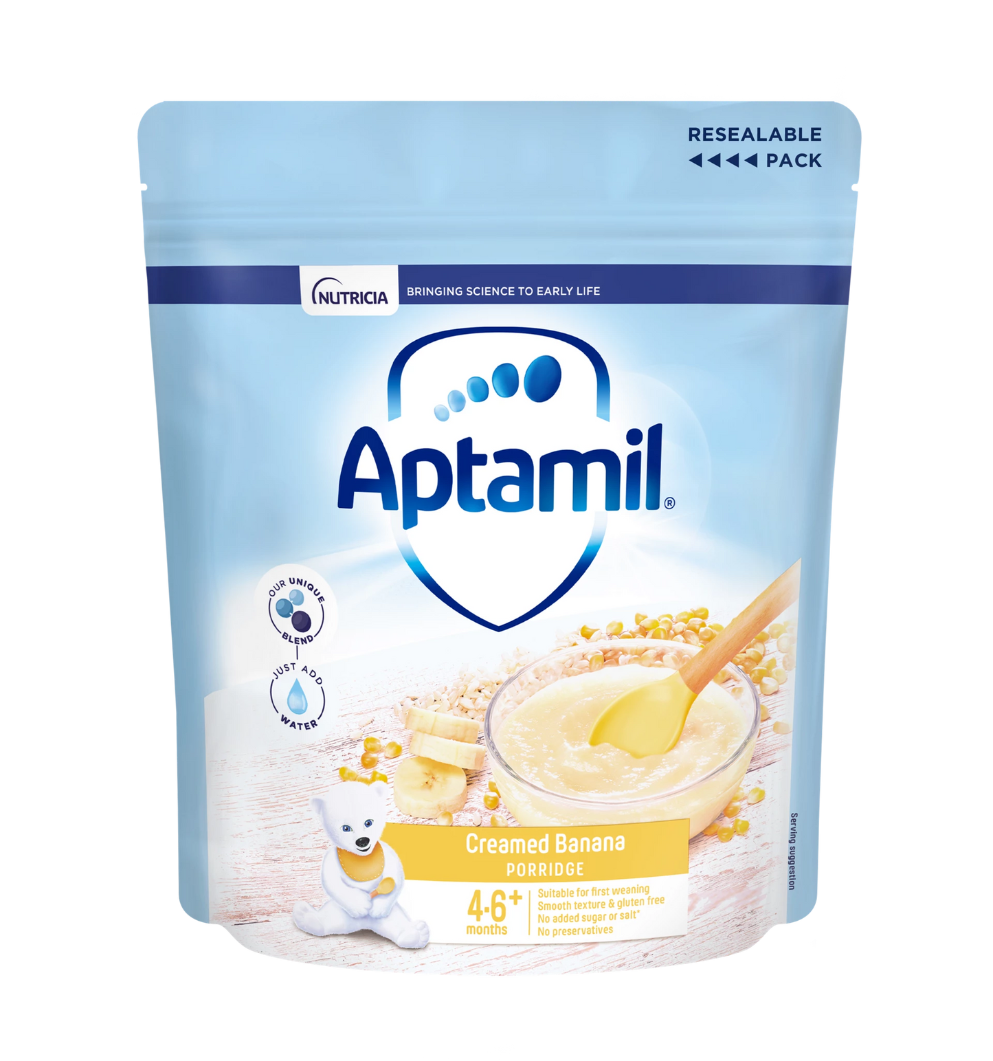 Aptamil Creamed Banana Porridge (4-6+ Months) 125g