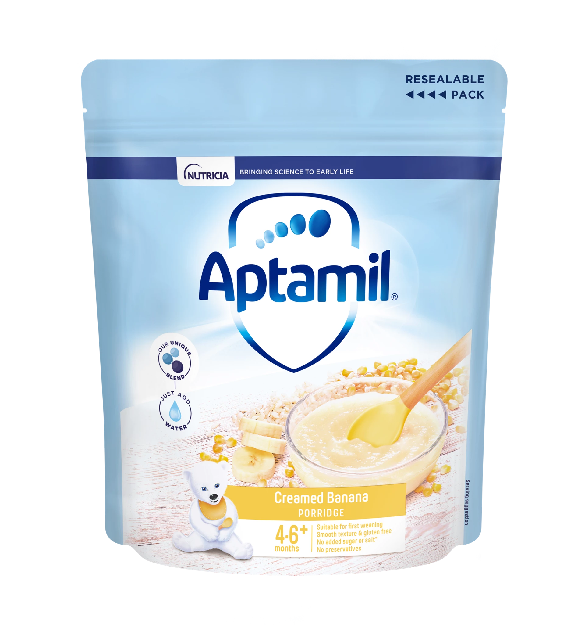 Aptamil Creamed Banana Porridge (4-6+ Months) 125g