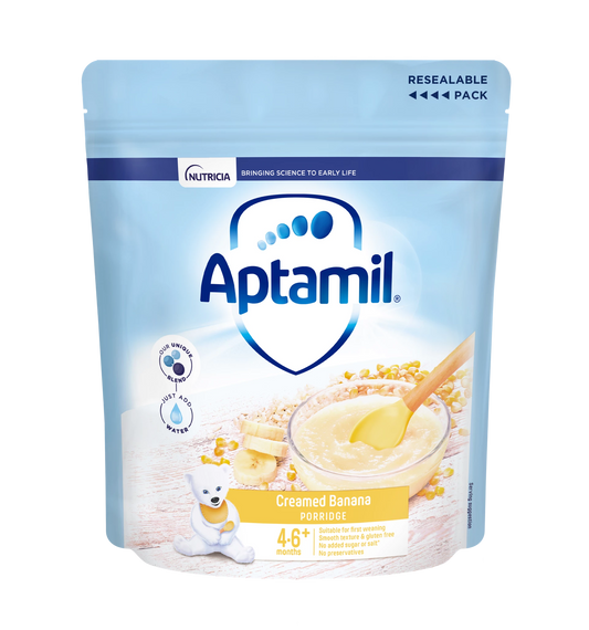 Aptamil Creamed Banana Porridge (4-6+ Months) 125g