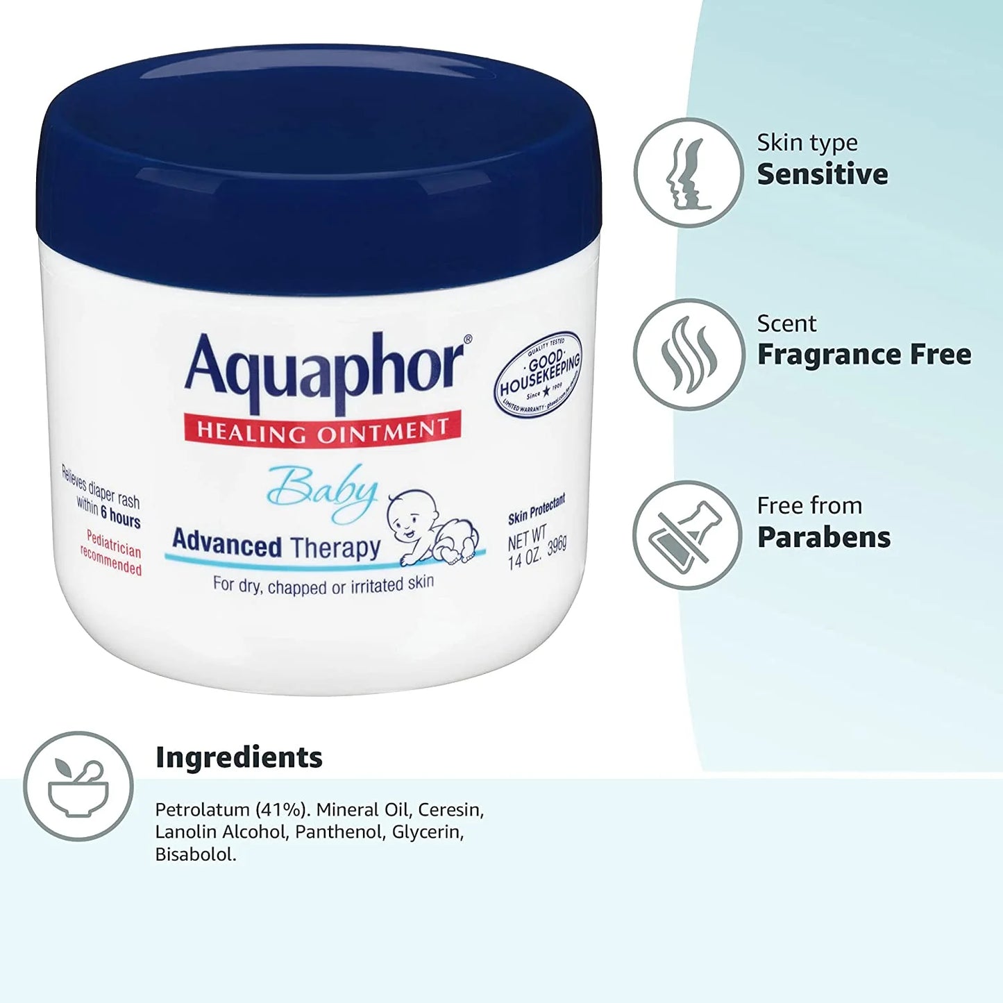 Aquaphor Baby Healing Ointment Advanced Therapy 396g
