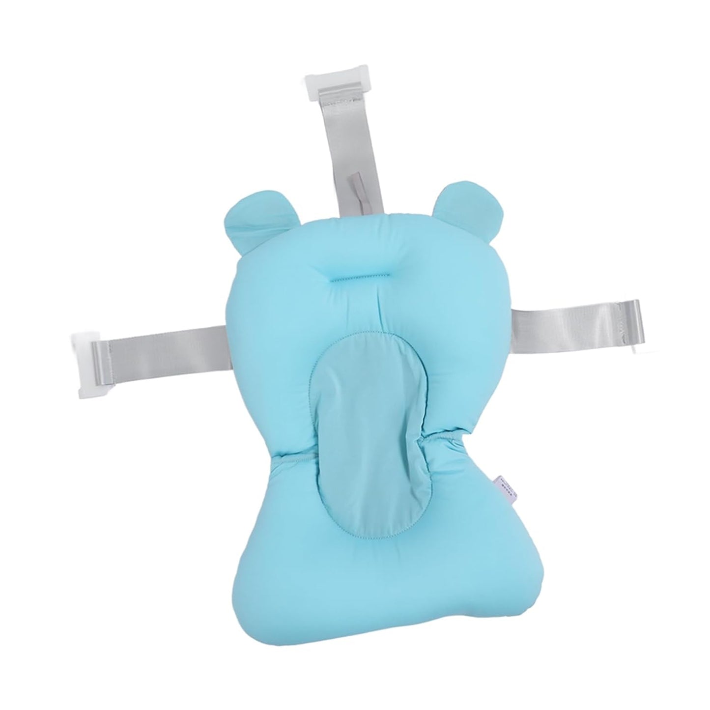 Baby Adjustable Infant Baby Tub Seat Cushion (Blue Bear Shape)