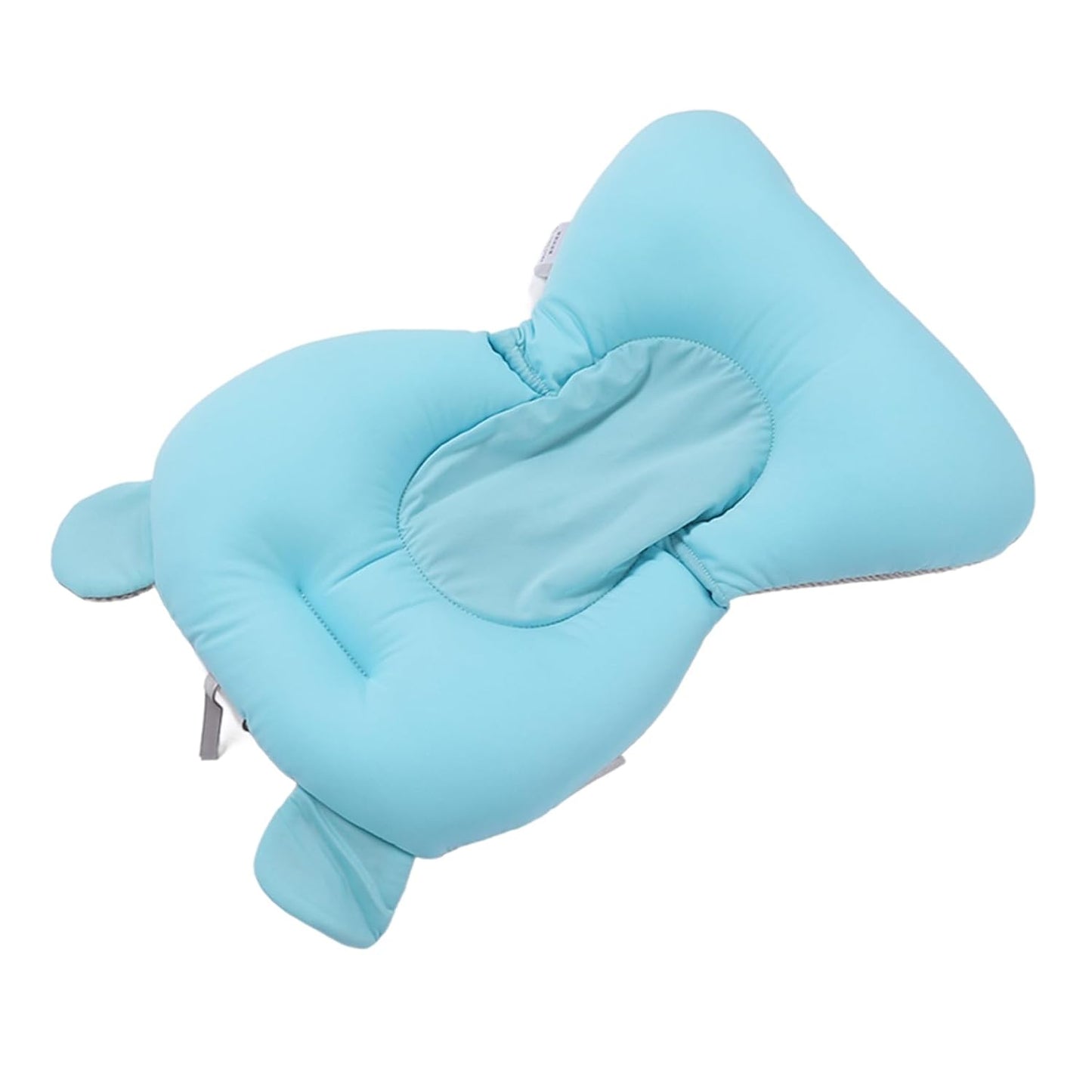 Baby Adjustable Infant Baby Tub Seat Cushion (Blue Bear Shape)