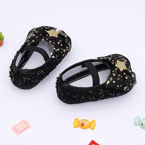 Baby Girls Soft Shoes- Black