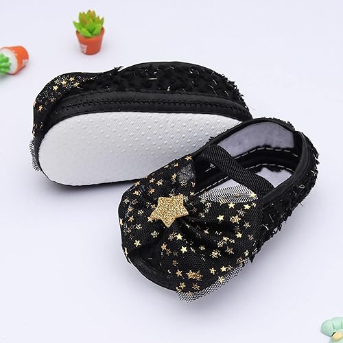 Baby Girls Soft Shoes- Black