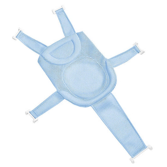 Baby Non Slip Adjustable Infant Bath Tub Pad Newborn Mesh- Blue
