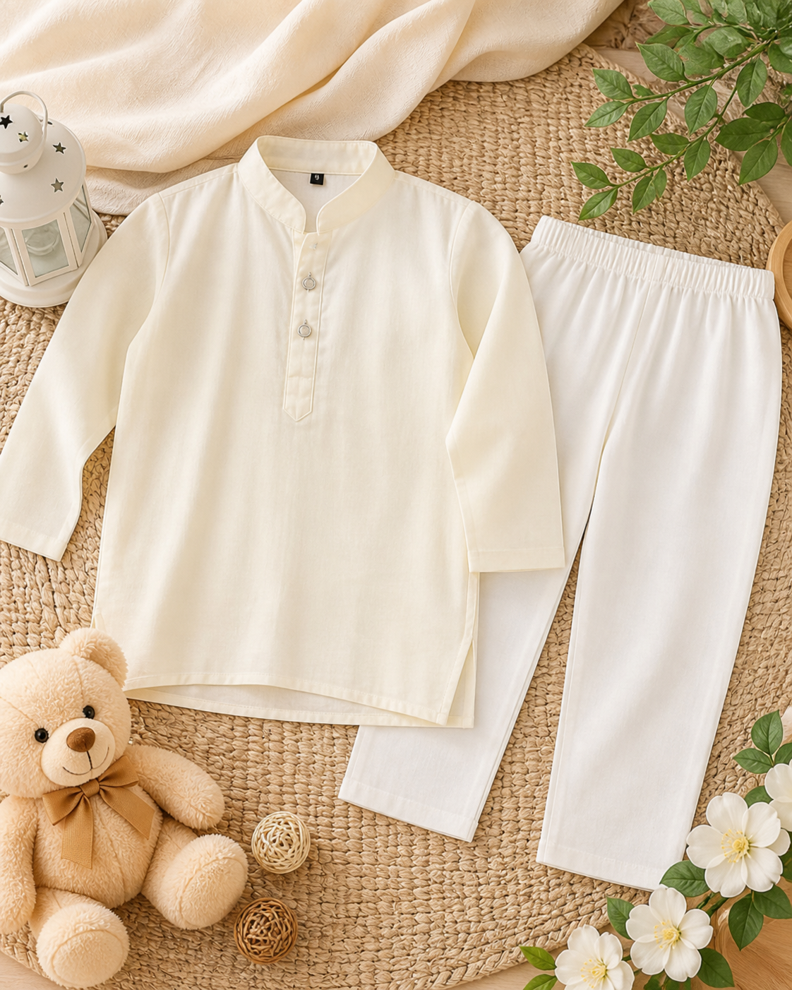 Baby's Classic Off-White Kurta/Panjabi Set (5-6Y)