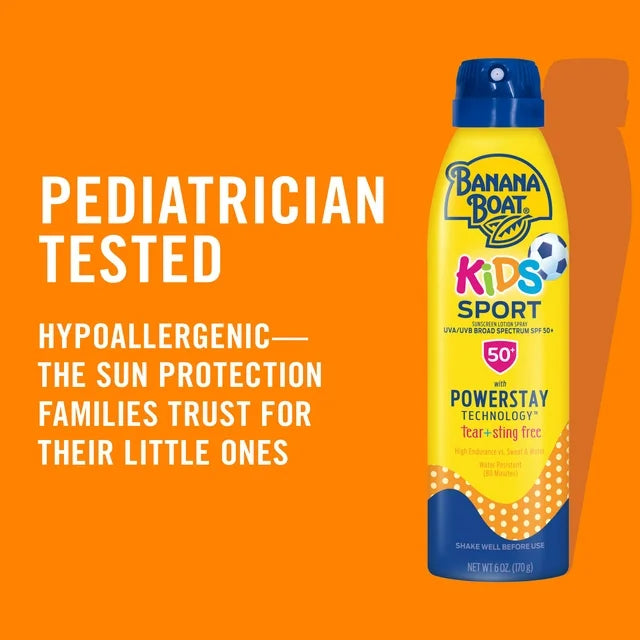 Banana Boat Kids Sport Sunscreen Lotion Spray SPF 50, 170 g