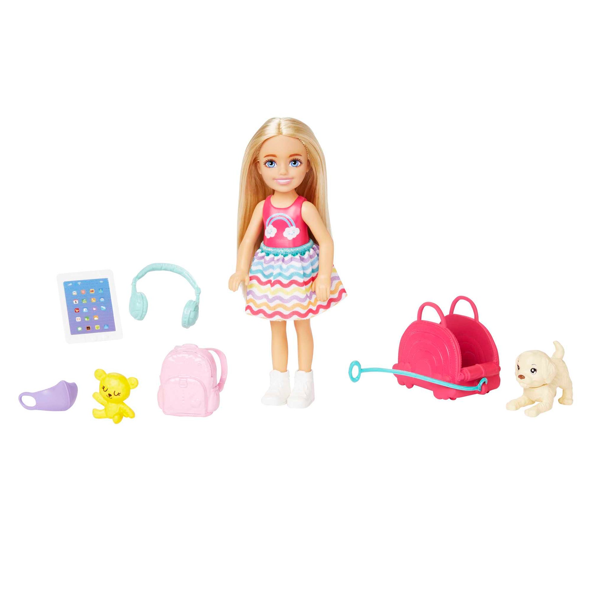 Barbie HJY17 Chelsea Travel Set With Puppy