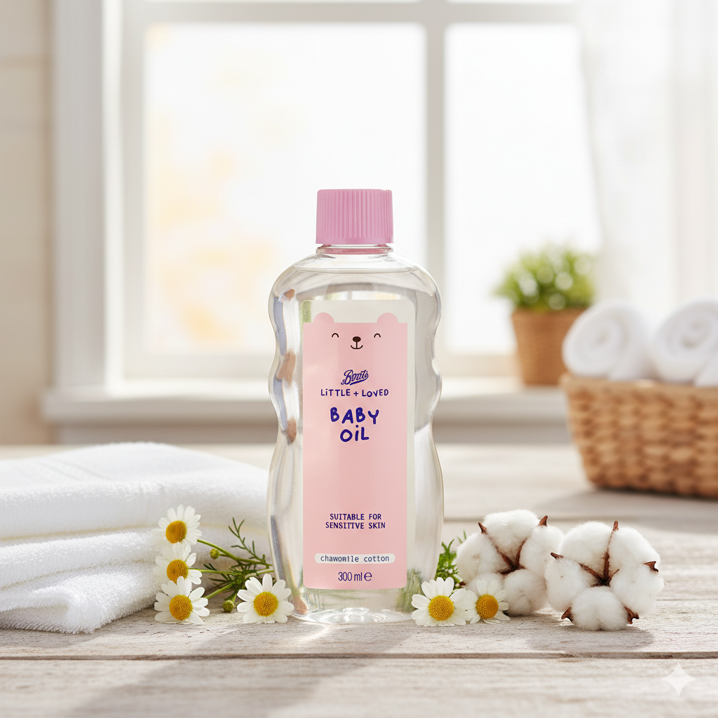 Boots Little + Loved Baby Oil 300ml