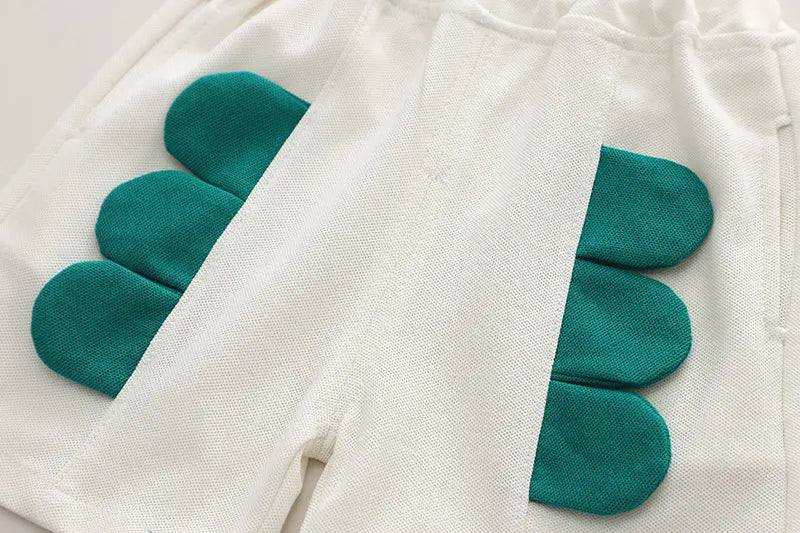 Boy's Printed Baby Casual Top + Shorts Set