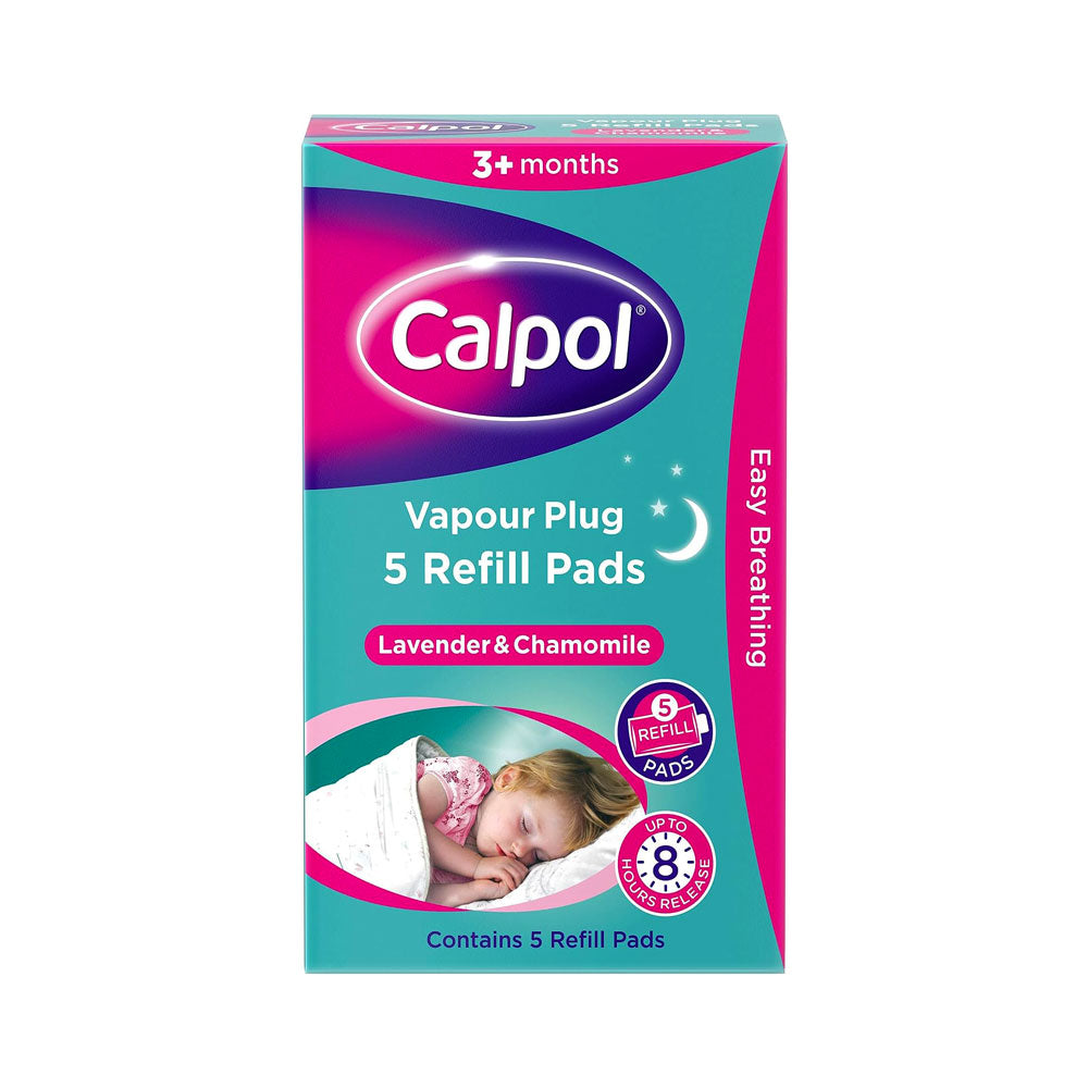 Calpol Vapour Plug Refill Pads Lavender & Chamomile (3+ Months) Pack of 5