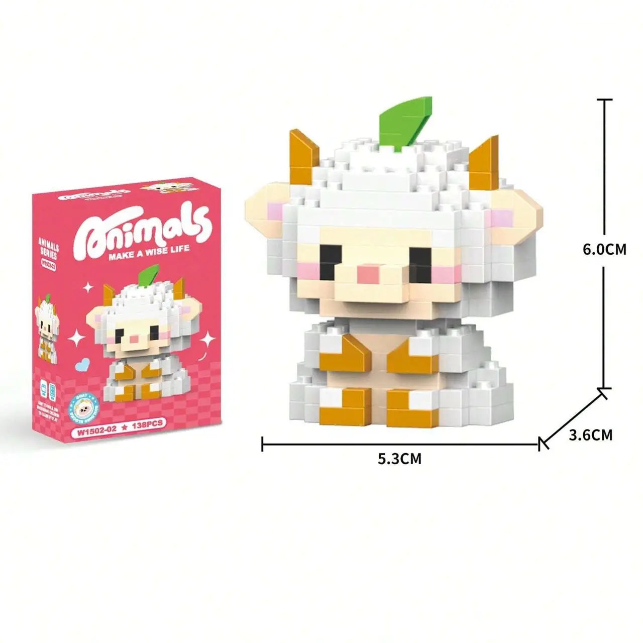 Cartoon Mini Blocks Puzzle Toy Set (W1502-02) 138pcs 6y+