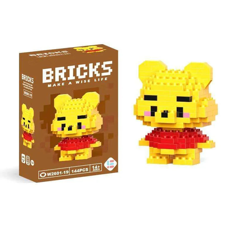 Cartoon Mini Blocks Puzzle Toy Set (W2601-19) 144pcs 6y+