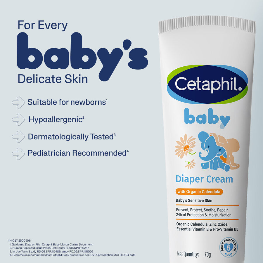 Cetaphil Baby Diaper Cream with Organic Calendula 70g