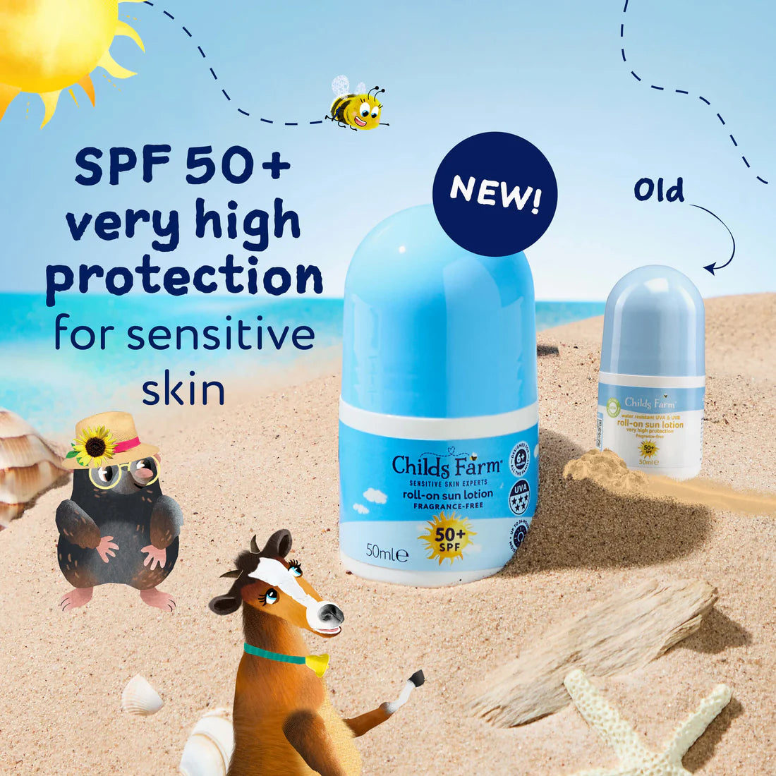 Childs Farm Roll-On Sun Lotion SPF50+, 50ml