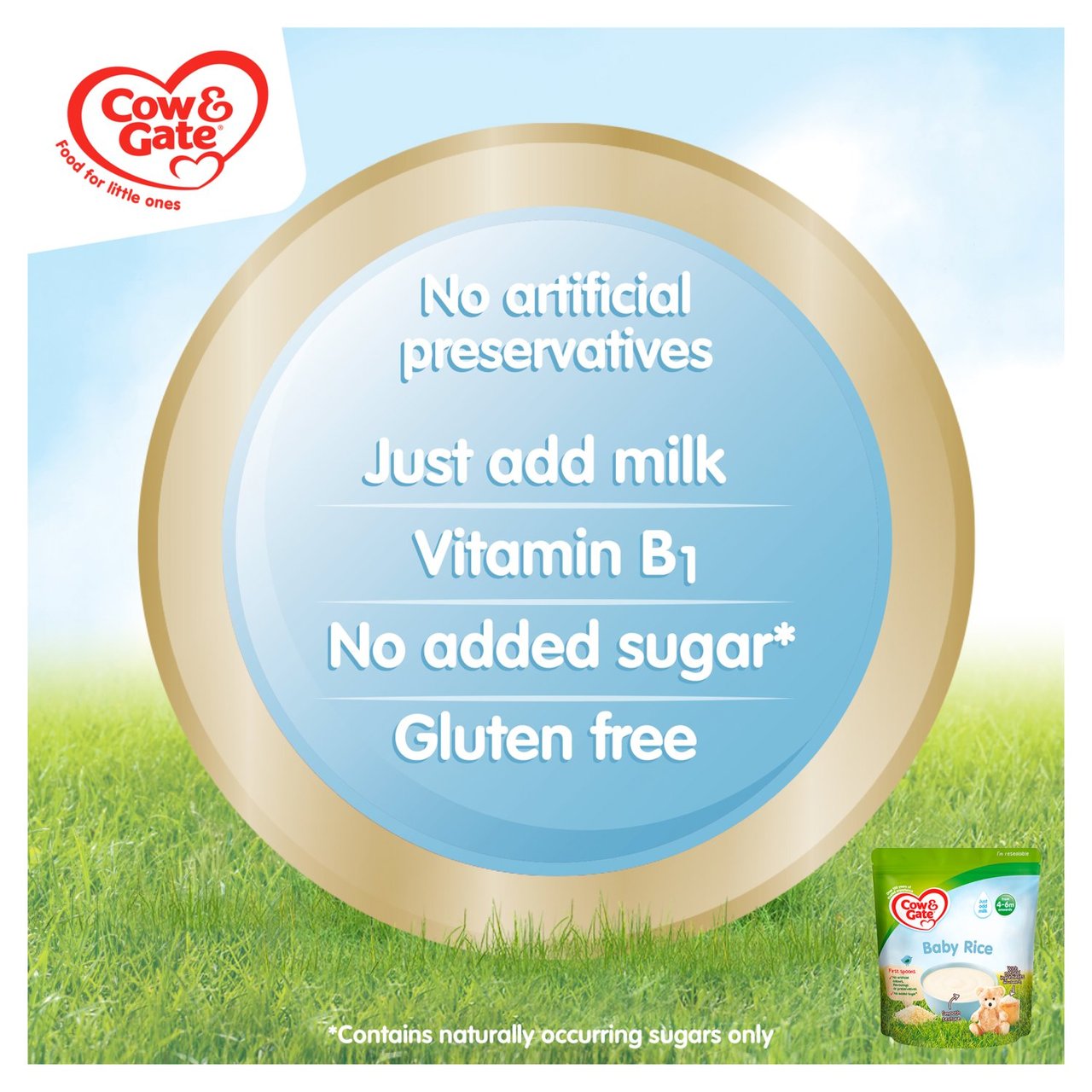 Cow & Gate Baby Rice Baby Cereal (From 4-6m) 100g