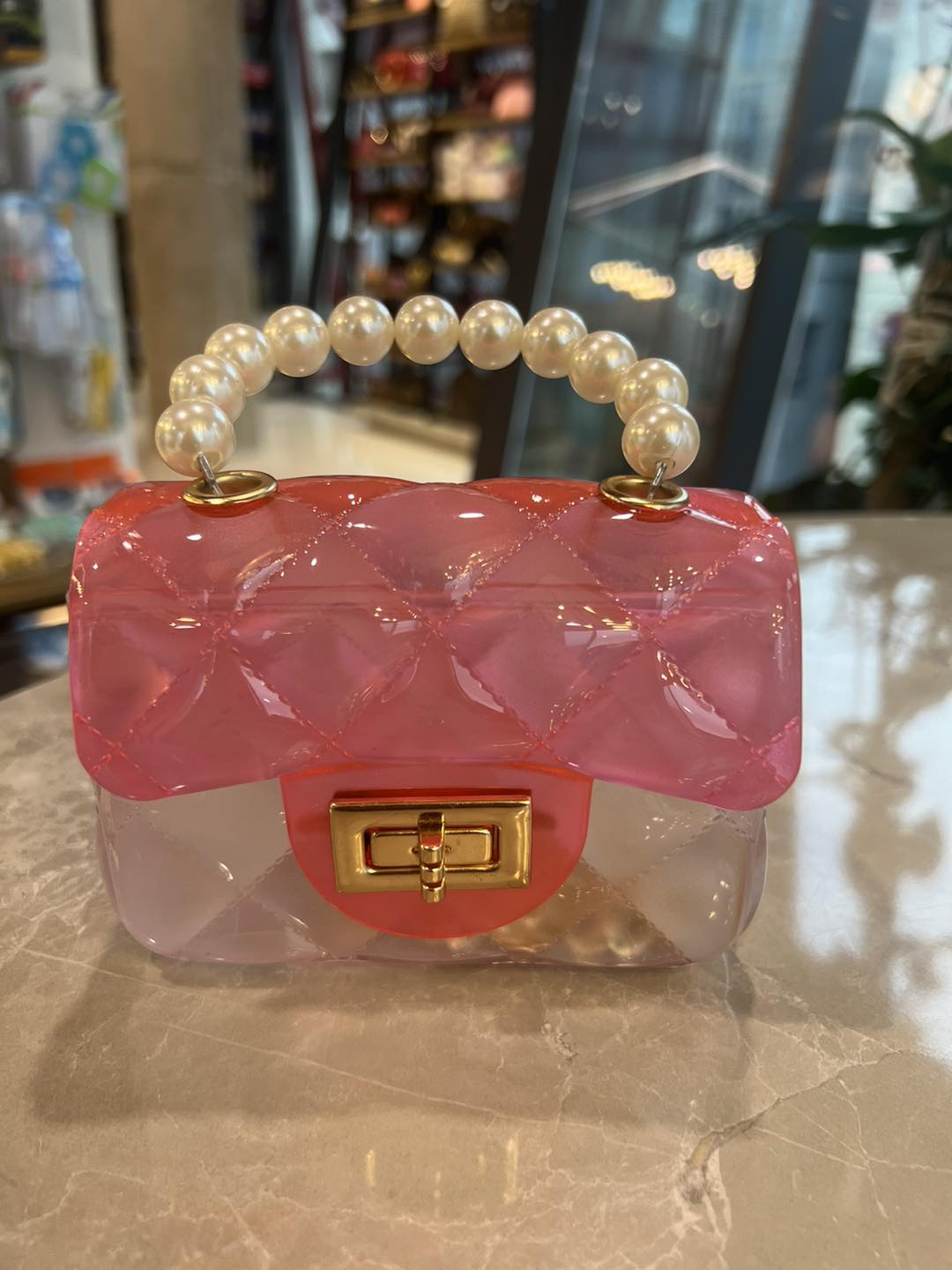 Cute Candy Color Jelly Mini Transparent Handbag