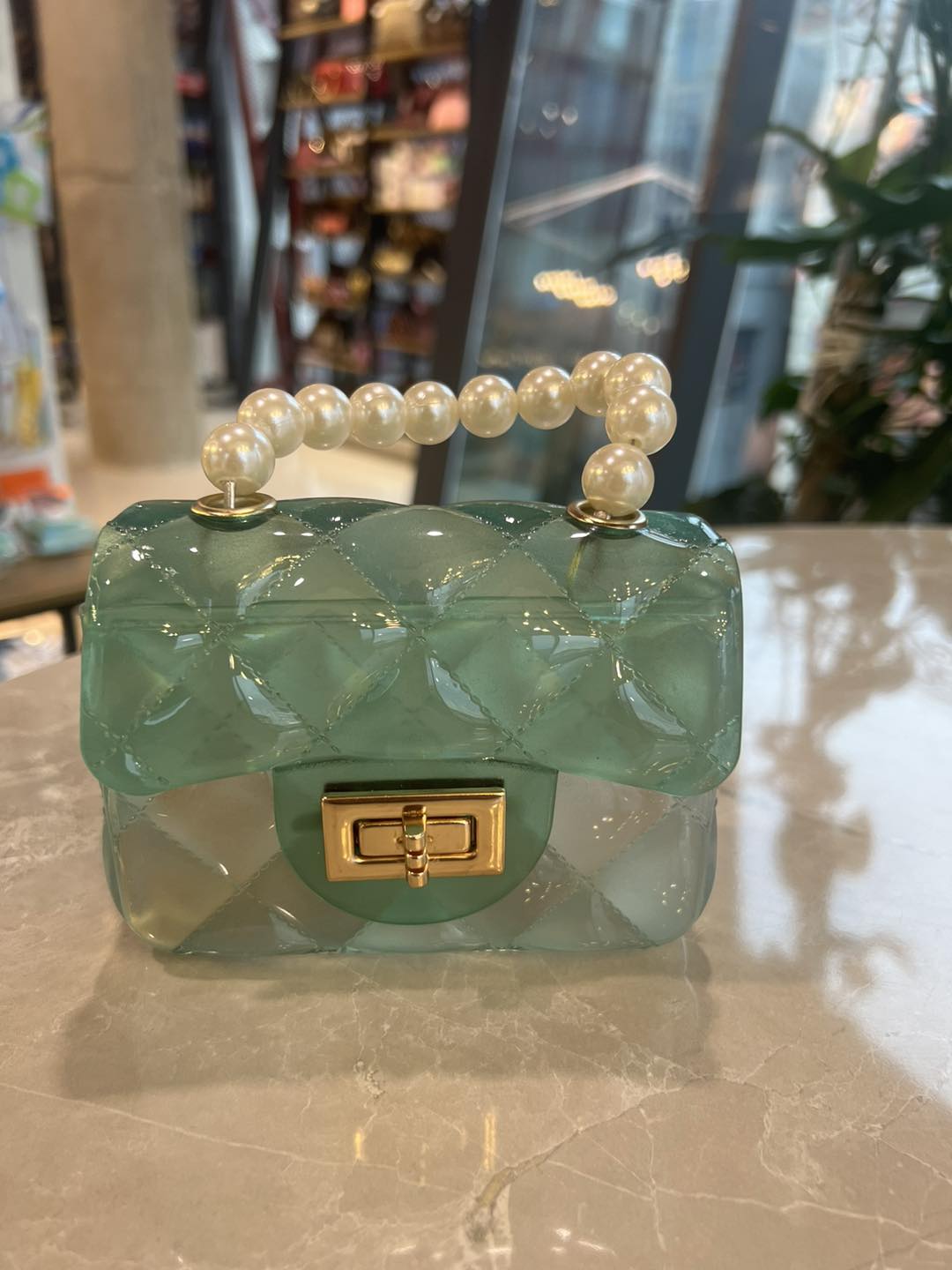 Cute Candy Color Jelly Mini Transparent Handbag