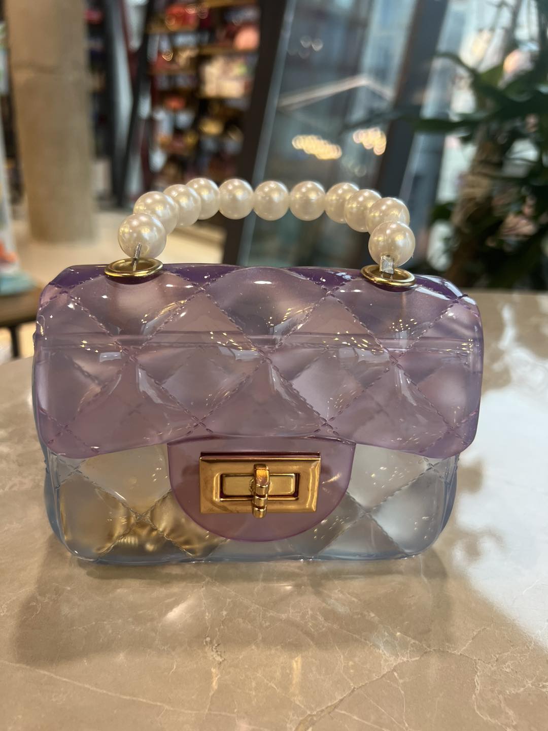 Cute Candy Color Jelly Mini Transparent Handbag