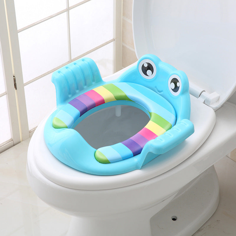 Cute Cartoon Comfortable Potty Seat- Blue
