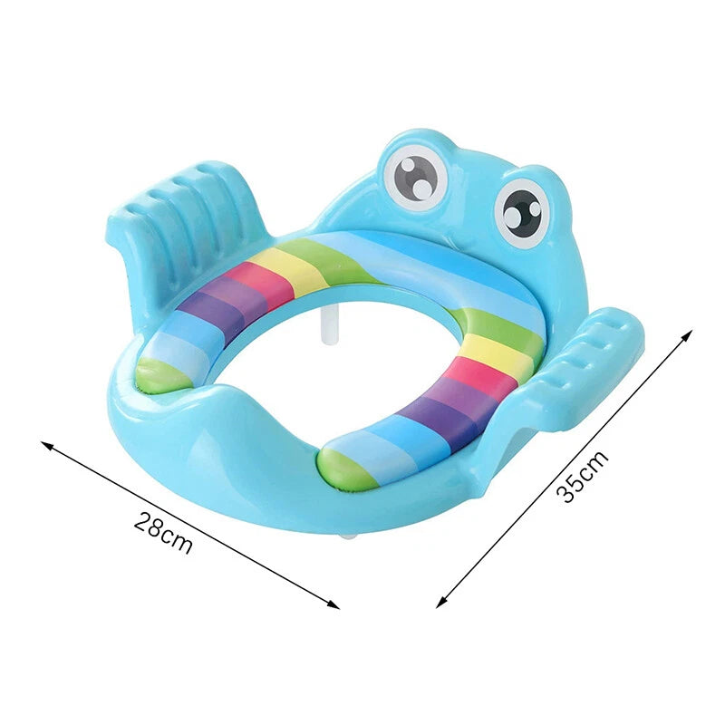 Cute Cartoon Comfortable Potty Seat- Blue