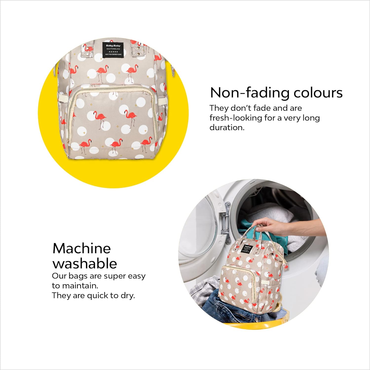 Diaper Bag Backpack Duck Grey