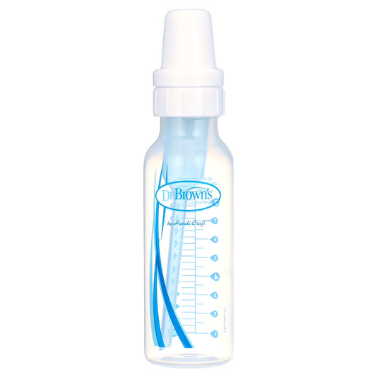Dr. Brown's Anti Colic Narrow Feeding Bottle Level 1 (0m+) 250ml White