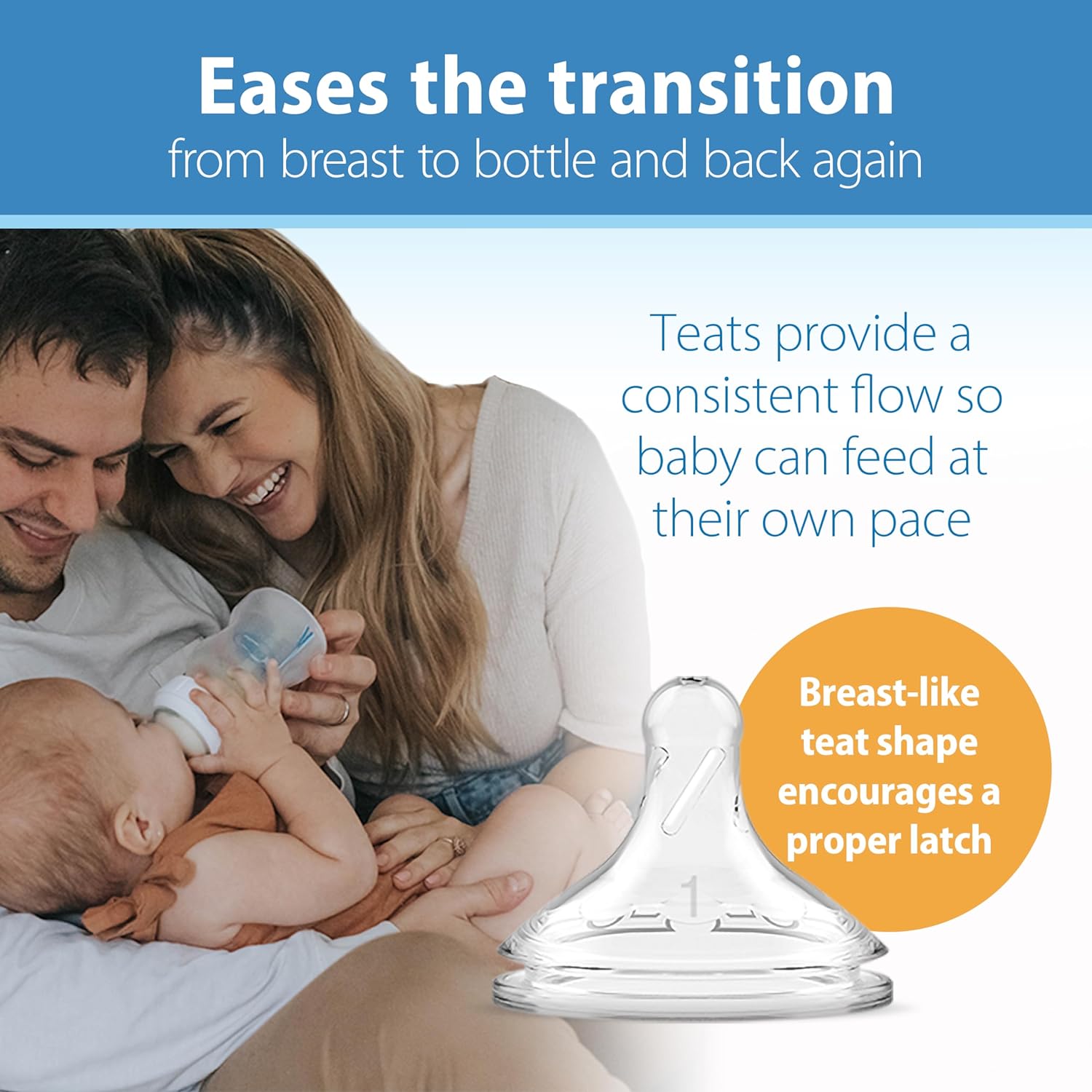 Dr Brown's Anti Colic Wide Neck Y-Cut Teats (9m+)- 2 pcs