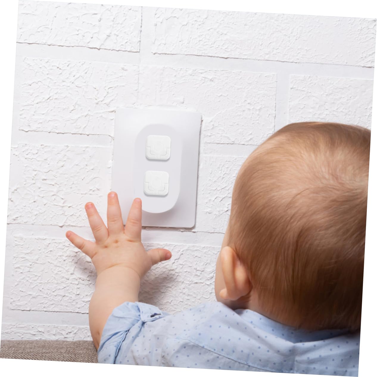 Dummy Socket Blocker Plug Guard 3 Pin Round-White