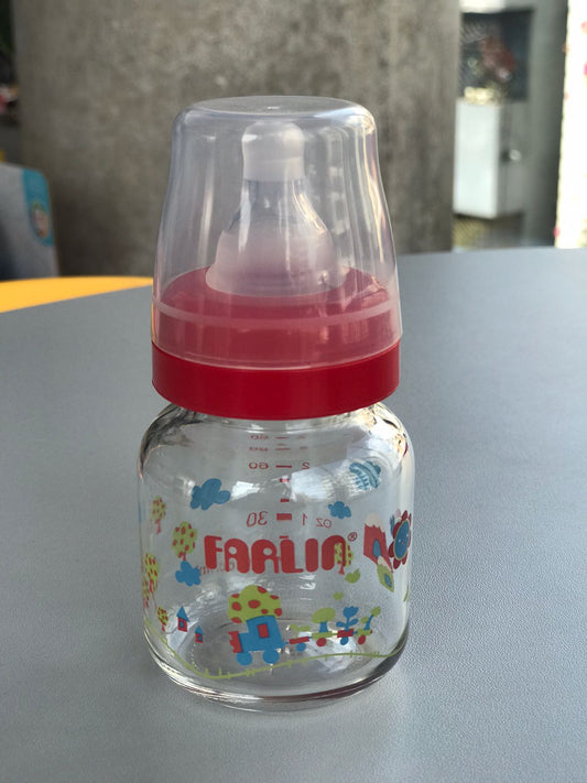 Farlin Newborn Glass Feeding Bottle (0m+) 60ml