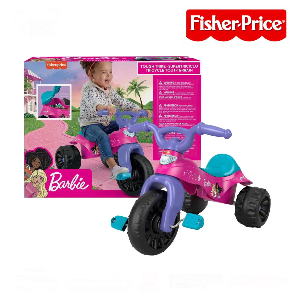 Fisher-Price Barbie HMB26 Tough Trike