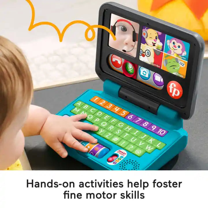 Fisher-Price HCF33 Laugh & Learn Let's Connect Pretend Laptop