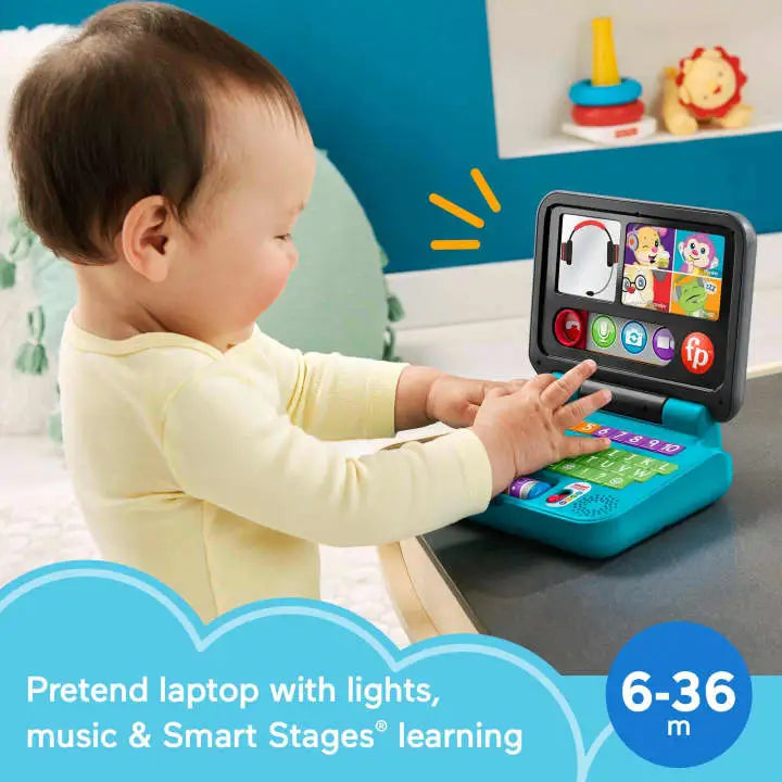 Fisher-Price HCF33 Laugh & Learn Let's Connect Pretend Laptop