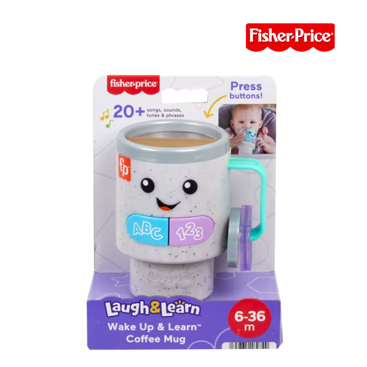 Fisher Price HRP35 Laugh & Learn Wake Up & Learn Coffee Mug