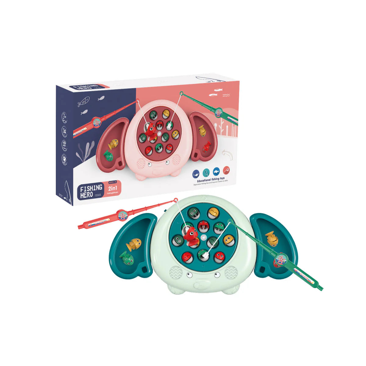 Fishing Hero 2-in-1 Game Fishing Toy (156-12C) 3+Years