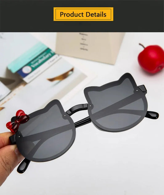 Girls Cartoon Fashion Sun Shade Kitty Sunglass