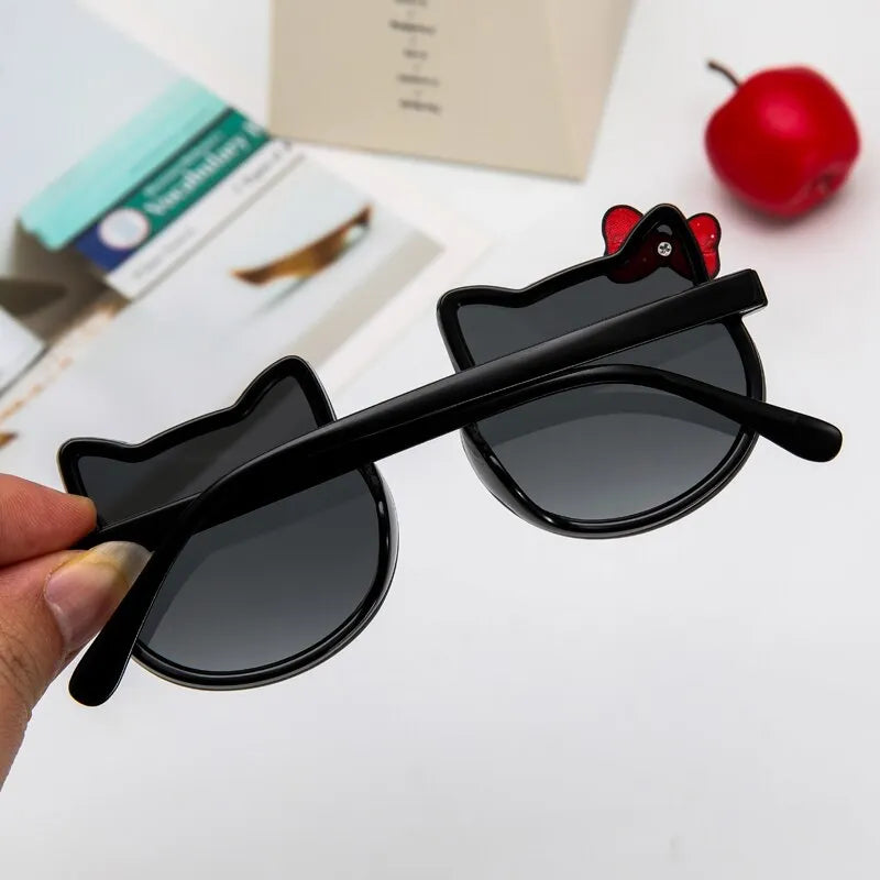 Girls Cartoon Fashion Sun Shade Kitty Sunglass