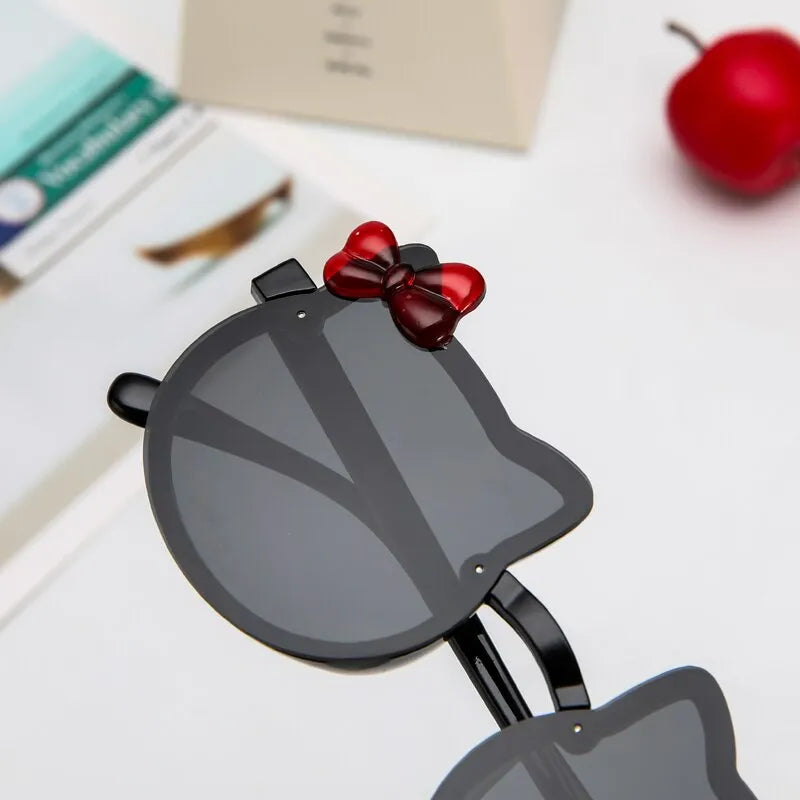 Girls Cartoon Fashion Sun Shade Kitty Sunglass