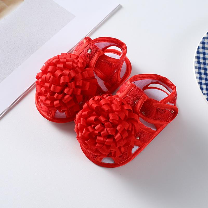 Girls Summer Sandals Baby Shoes- Red