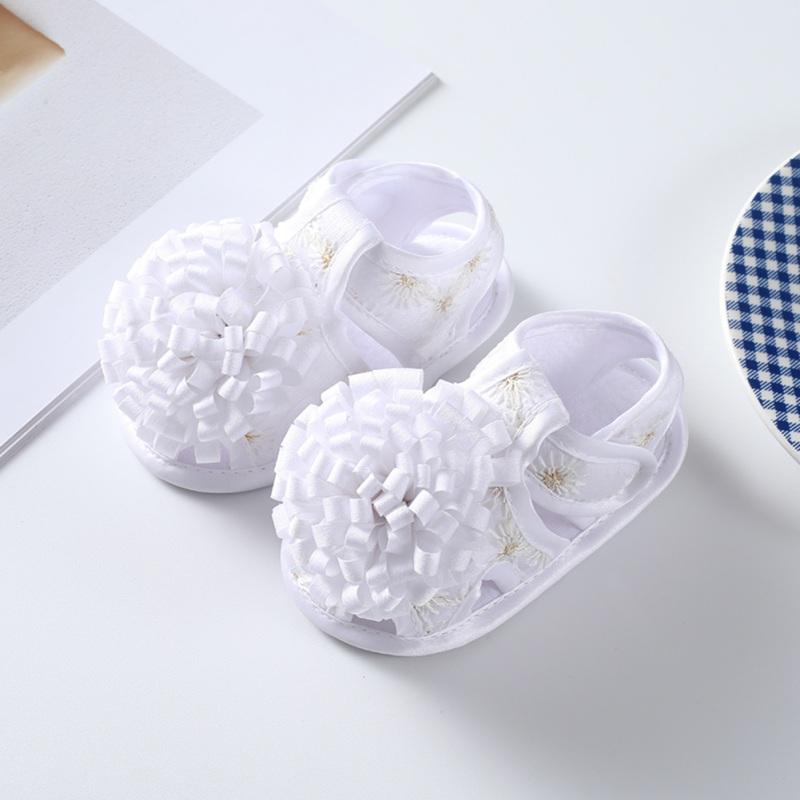 Girls Summer Sandals Baby Shoes- White
