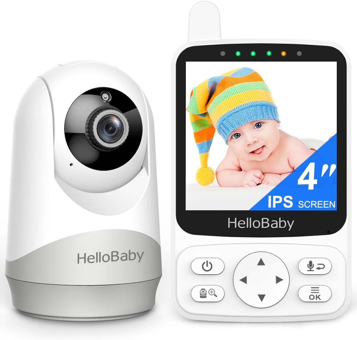 Hellobaby Monitor (HB40) Video Baby Monitor with Camera & Audio
