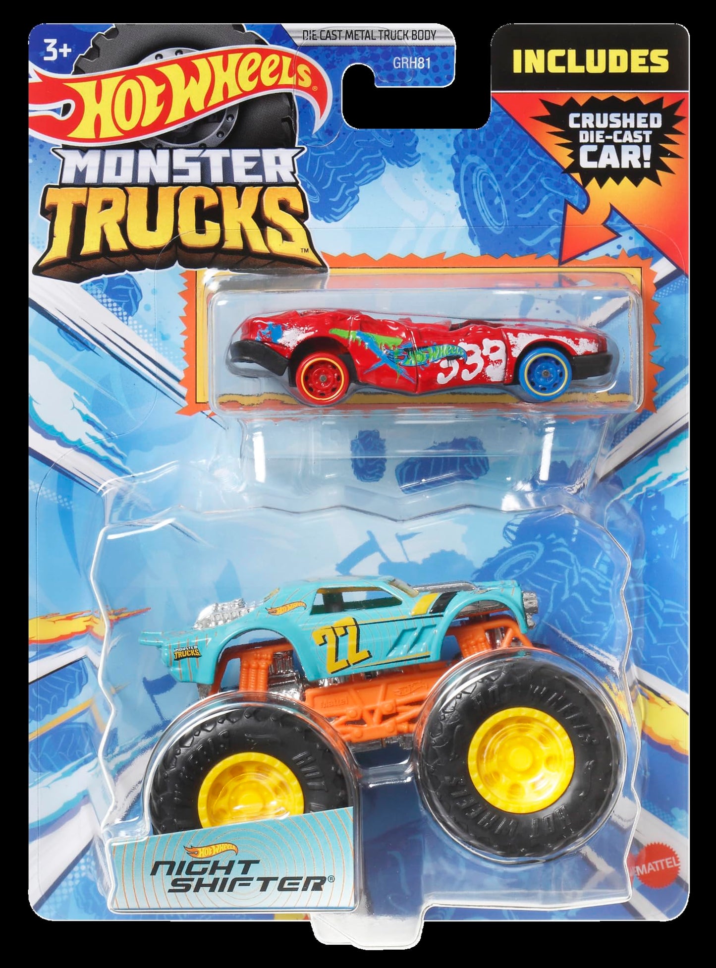 Hot Wheels GRH81 Monster Trucks 1:64 Vehicles Assortment