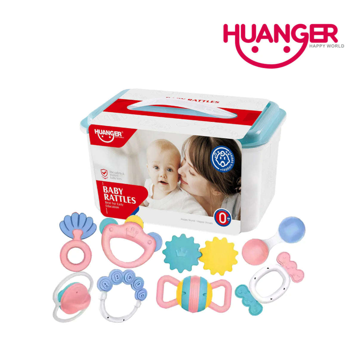 Huanger HE0128 Baby Rattles 8 Pieces (0m+)